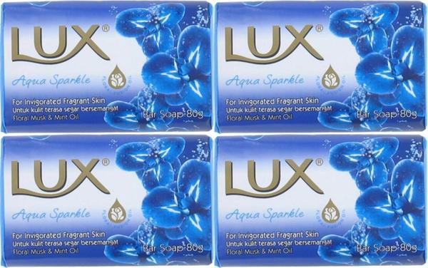 Lux Sabun 80GR Aqua Sparkle (Su Gibi Işıltı) (4 Lü Set) - Image 1