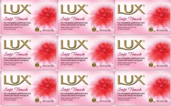 Lux Sabun 80GR Soft Touch (Yumuşak Dokunuş) (9 Lu Set) - Image 1