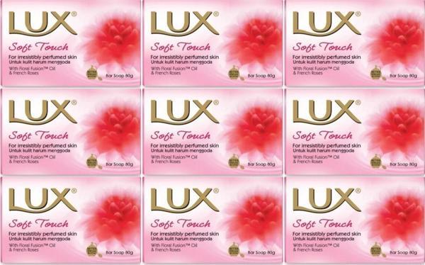 Lux Sabun 80GR Soft Touch (Yumuşak Dokunuş) (9 Lu Set) - Image 1