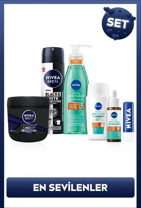 MEN Damat Seti, Deodorant, Vücut Kremi, Renksiz Dudak Kremi, Sivilce Karşıtı Jel, Serum, Güneş Kremi - Image 1
