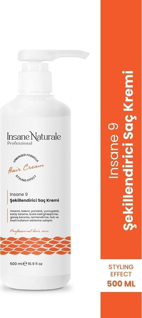 Insane Naturale Saç Şekillendirici, Bukle Belirginleştirici Saç Bakım Ve Onarım Kremi 500 Ml - Image 1