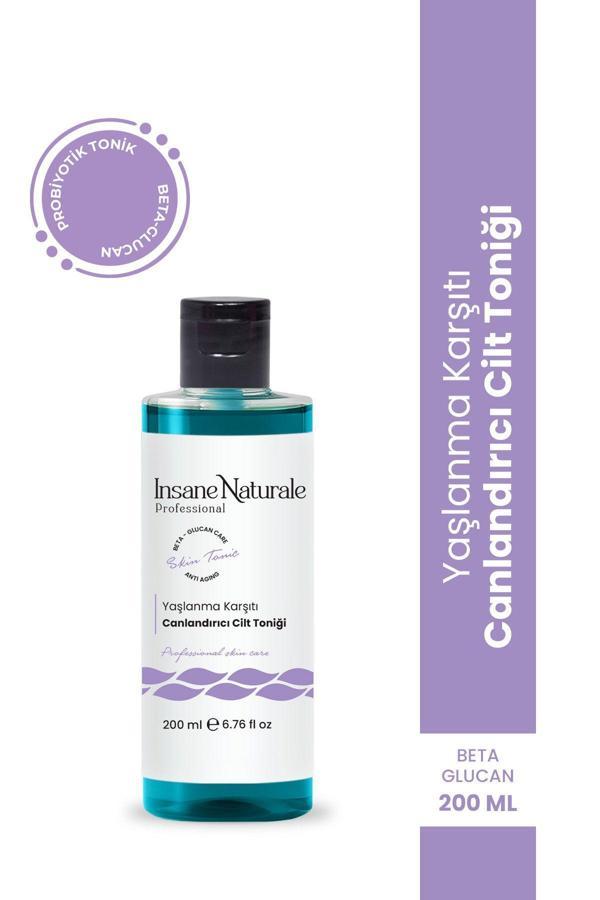 Insane Naturale Tonik - Yaşlanma Karşıtı Canlandırıcı Cilt Toniği , Cilt Gözenek Sıkılaştırıcı Tonik 200 Ml - Image 1