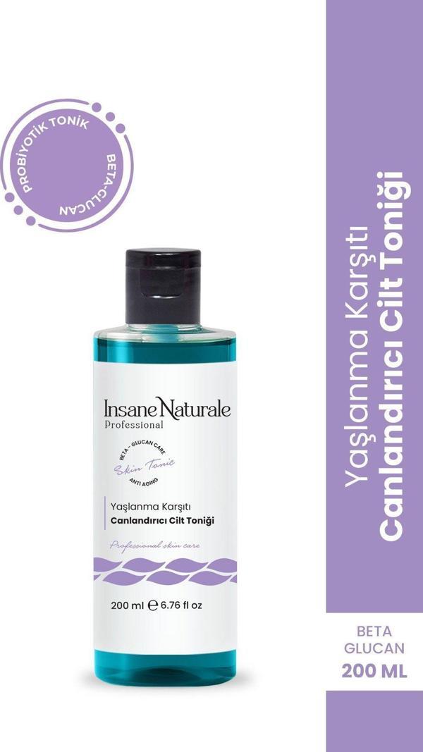 Insane Naturale Tonik - Yaşlanma Karşıtı Canlandırıcı Cilt Toniği , Cilt Gözenek Sıkılaştırıcı Tonik 200 Ml - Image 1