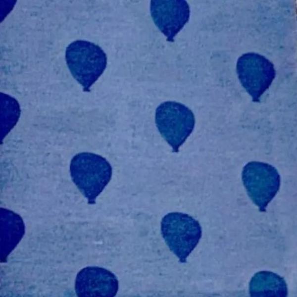 LOVEMAXX 80X90 BALON DESENLİ ÇİFT TARAFLI BATTANİYE LACİVERT - Image 1