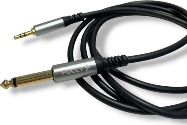 FULLY 3metre 6.3mm Mono - 3.5mm Stereo Kablo - Image 1