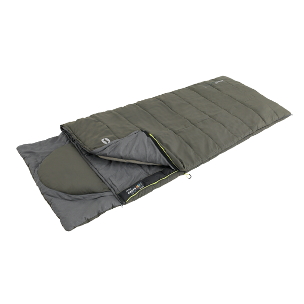 Outwell Contour Yazlık & Kışlık Taraflı -13°C Uyku Tulumu Dark Olive Sol - Image 1