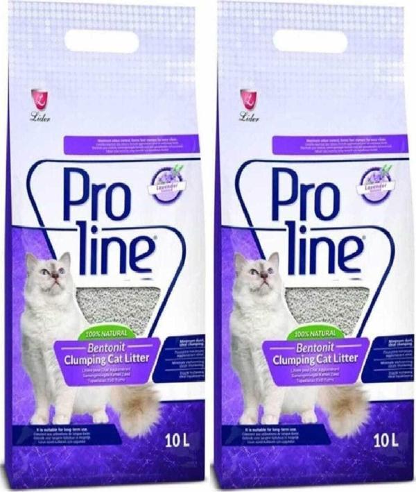 Proline Lavanta Kokulu İnce Taneli Kedi Kumu 10 L x 2 Adet - Image 1