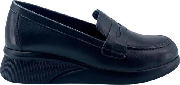 Albini 2630Z704 Hakiki Deri Siyah Loafer Ayakkabı  - Image 1