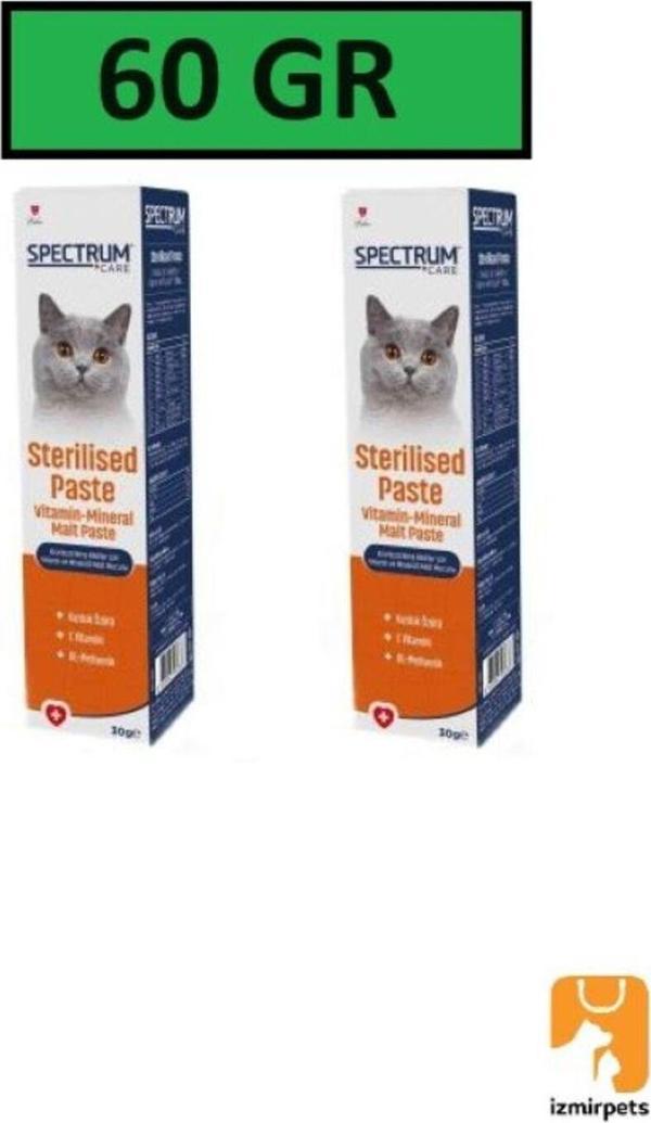 Spectrum Kısırlaştırılmış Kediler İçin Vitamin Ve Mineralli Malt Macunu 30Gr X 2 Adet - Image 1