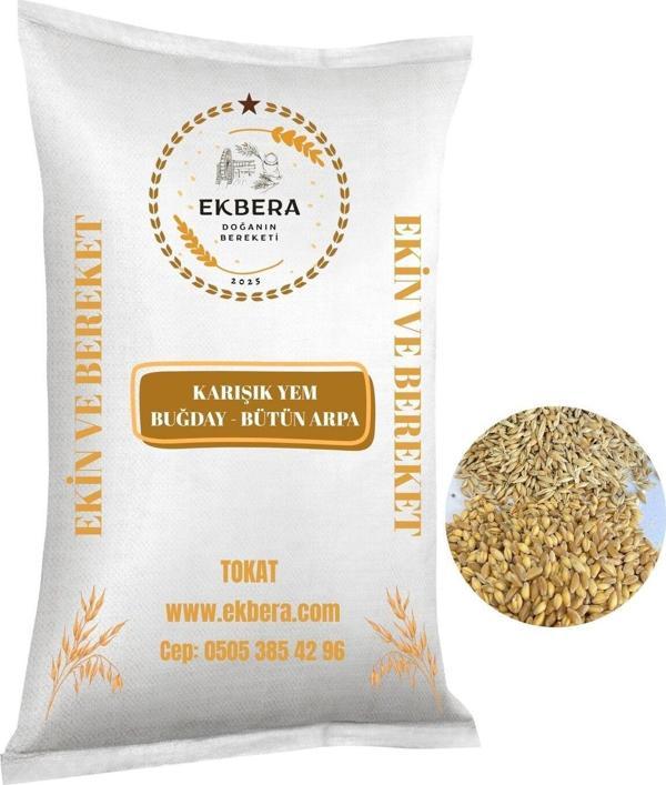 Ekbera - Buğday Ve Bütün Arpa Karışık Yem (Tavuk, Kaz, Ördek, Güvercin Vb.) - 1 Kg - Image 1