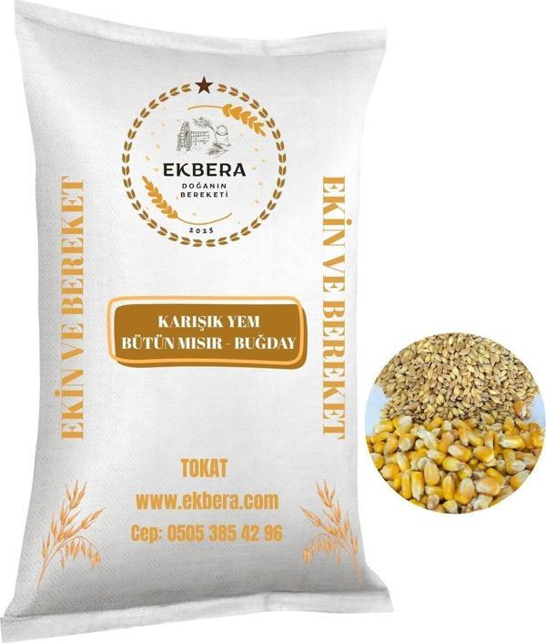 Ekbera - Bütün Mısır Ve Buğday Karışık Yem (Tavuk, Kaz, Ördek, Güvercin Vb.) - 5 Kg - Image 1
