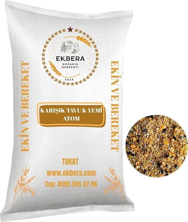 Ekbera - Karışık Tavuk Yemi Atom - 10 Kg (Tavuk, Ördek, Kaz Ve Tüm Kanatlılar İçin) - Image 1