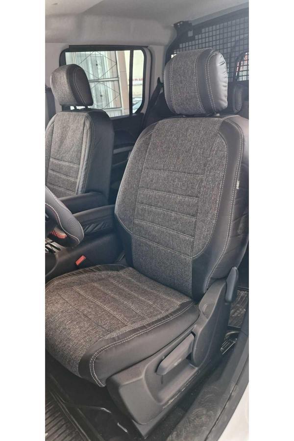 Atlas Oto Giyim Fiat Doblo 2024 Model Araca Uygun Özel Dikim Koltuk Kılıfı - Image 1