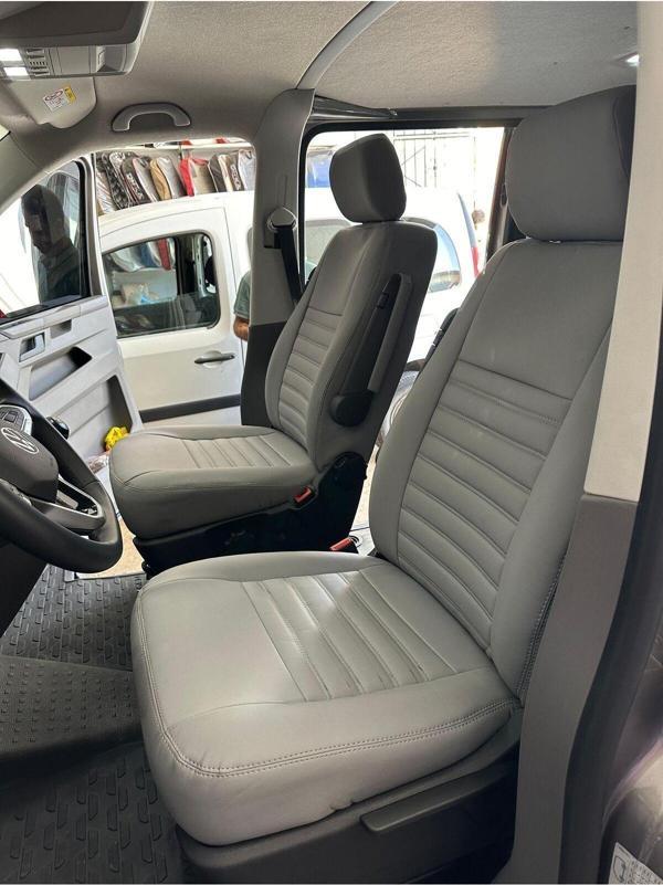 Atlas Oto Giyim Volkswagen Transporter 2020 Ve Üzeri Modeller İçin Deri Özel Dikim Koltuk Kılıfı - Image 1