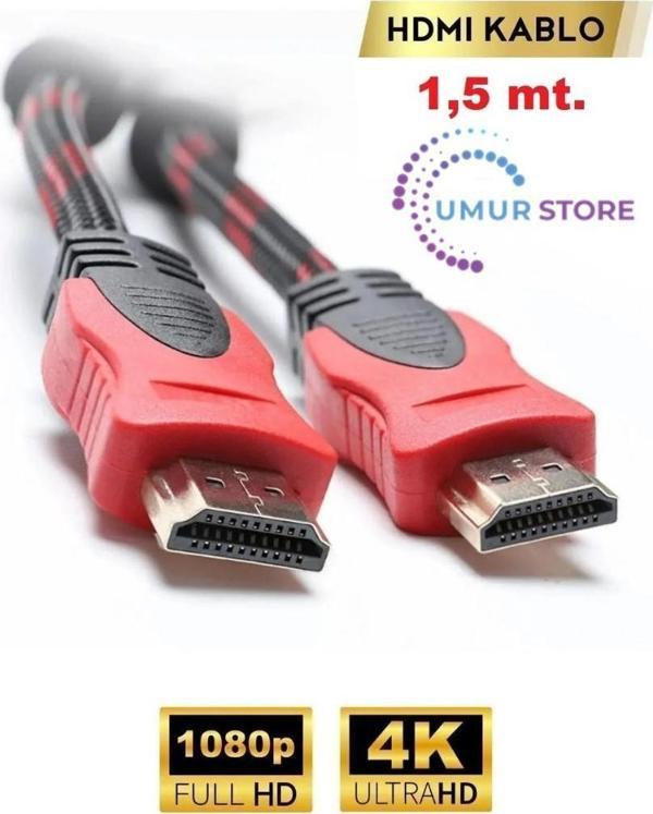 1.5mt HDMI Bakır Korumalı Kablo - Image 1