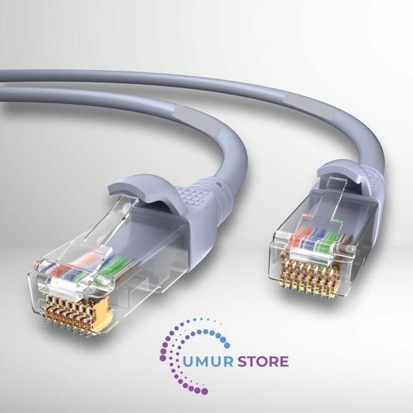 Kablo 5m Cat6 Utp Network-Ağ-Ethernet Patch Kablosu Lszh 24 Awg (Gri) - Image 1