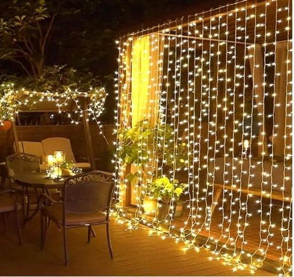 Perde Led  Sarı Işık 3 x 3 - Image 1