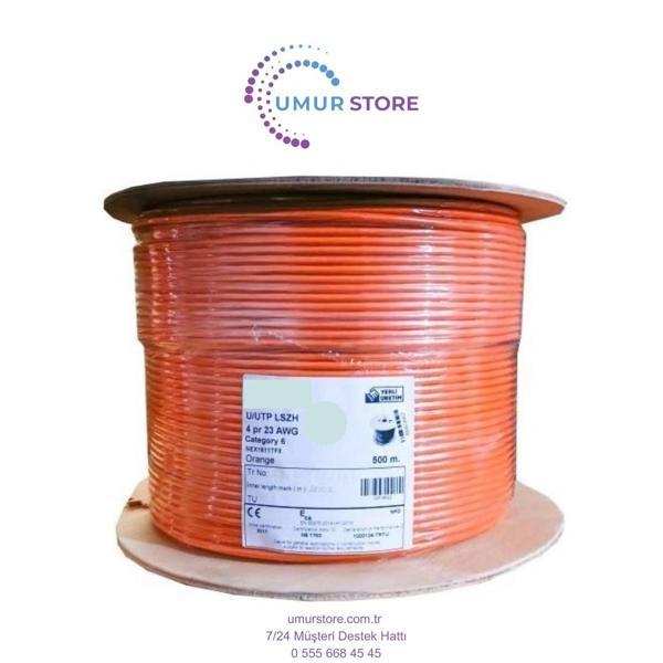 Cat 6 Halogen Free Utp 23AWG Kablo 500M Turuncu - Image 1