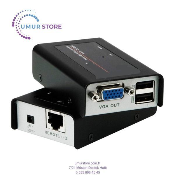 VGA Cat 5 Kvm (Keyboard/video Monitor/mouse) Mesafe Uzatma Cihazı, USB Konsol, 100 Metre usb VGA Cat - Image 1