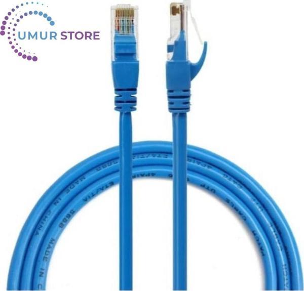 Cat6 Ethernet Patch Internet Kablosu, Mavi, 3 M - Image 1