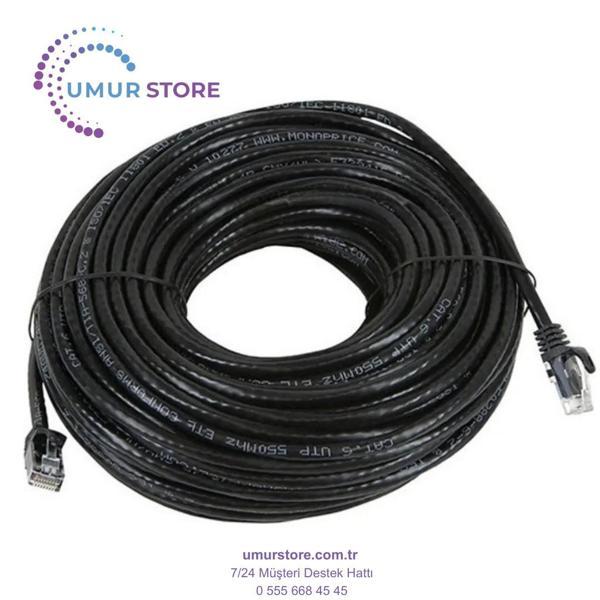 15M (50FT) Cat6 Lan Patch Ethernet Kablo 24AWG 550 Mhz Örgülü - Image 1