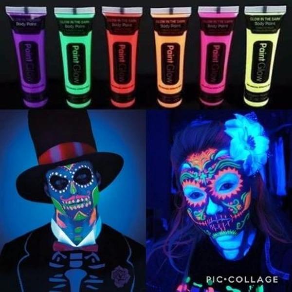 NessiWorld Neonlu Glow Parti Yüz Boyası 6 Renk 6 Adet - Image 1