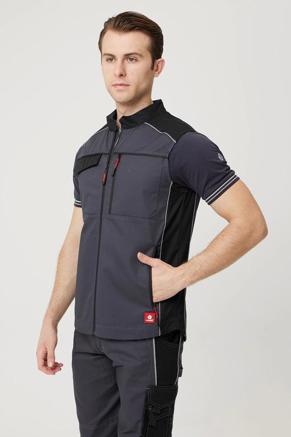 Yazlık İş Yeleği Polyester Gabardin Allium Outdoor Yelek Hafif Nefes Alabilir Fonksiyonel Cepli - Image 1