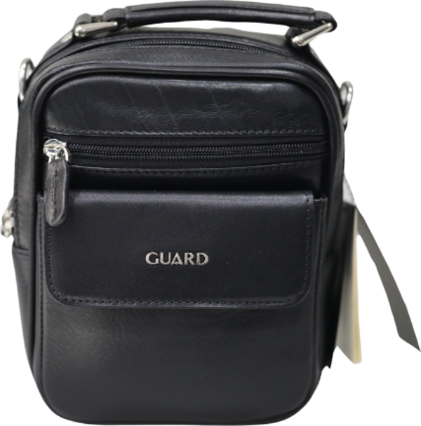 Guard Mini Siyah Kristal Hakiki Deri El Çantası Erkek P1691 - Image 1