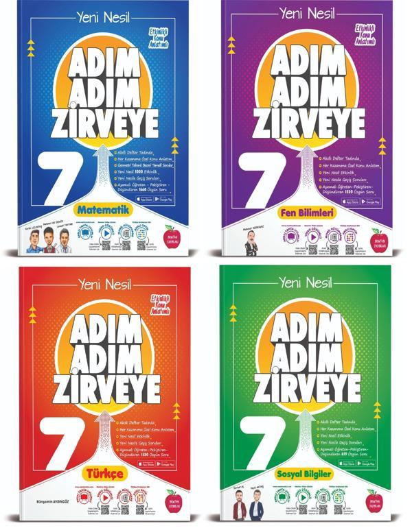 Newton Yayınları 7. Sınıf Adım Adım Zirveye Soru Bankası Seti - Newton Yayınları - Image 1