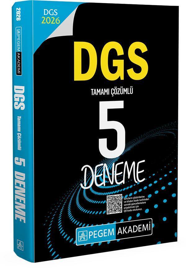 2026 DGS Tamamı Çözümlü 5 Deneme - Pegem Akademi Yayıncılık - Image 1