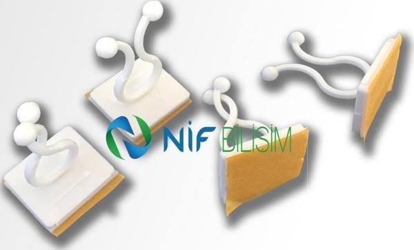 Nif 20 adet Sarmaşık Çiçek Tutucu Duvar Tutturma Aparatı Yapışkanlı Bitki Klipsi Tutucu Düzenleyici Kelebek Tutucu - Image 1