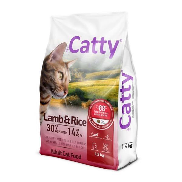 Catty Yetişkin Kedi Maması Kuzulu & Pirinçli 1,5 Kg - Image 1