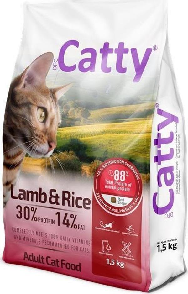 Catty Yetişkin Kedi Maması Kuzulu & Pirinçli 1,5 Kg - Image 1