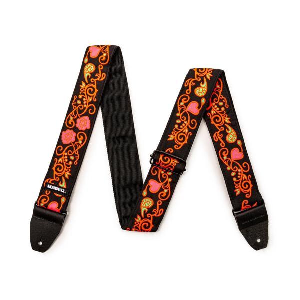 Jim Dunlop JH23 Jimi Hendrix Blacklight Monterey Orange Gitar Askısı - Image 1