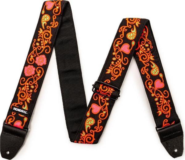Jim Dunlop JH23 Jimi Hendrix Blacklight Monterey Orange Gitar Askısı - Image 1