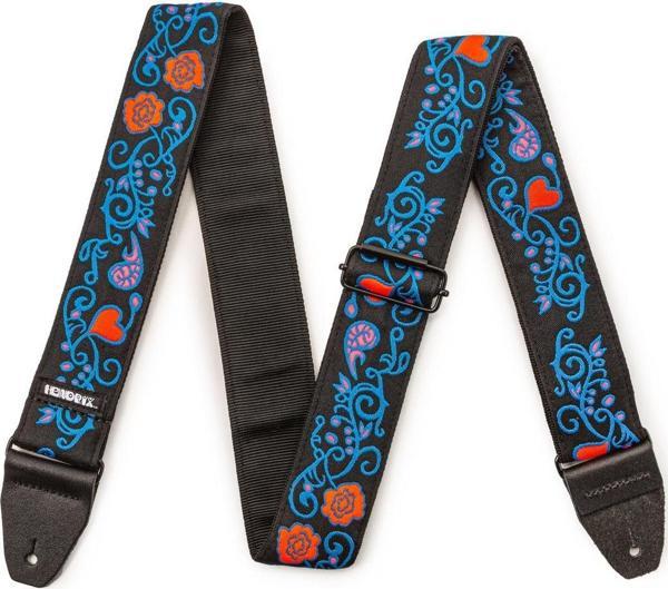 Jim Dunlop JH24 Jimi Hendrix Blacklight Monterey Blue Gitar Askısı - Image 1