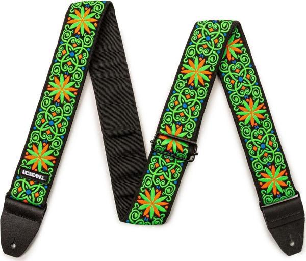Jim Dunlop JH26 Jimi Hendrix Blacklight Fillmore Green Gitar Askısı - Image 1