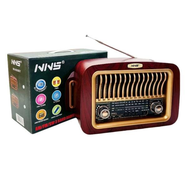 BUFFER® Taşınabilir Klasik AM/FM/SW Transistör Retro Nostaljik Radyo USB Şarjlı - Image 1