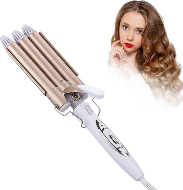 BUFFER® 3 Başlıklı Elektrikli Saç Dalgalandırma Maşası – Hızlı ve Kalıcı Plaj Dalgaları - Image 1