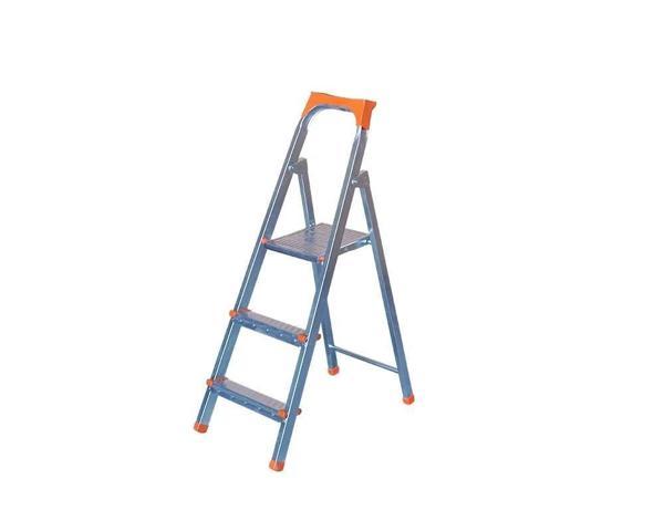 2+1 Basamaklı Galvanizli Profil Merdiven - Ev - Bahçe - İş Yeri İçin Dayanıklı - Image 1