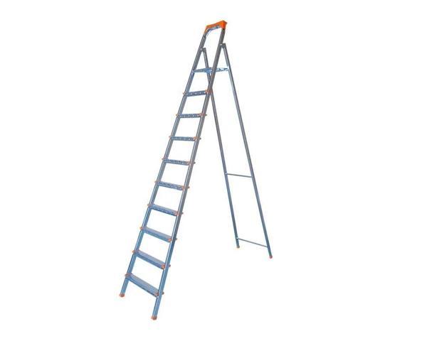 9+1 Basamaklı Galvanizli Profil Merdiven - Ev - Bahçe - İş Yeri İçin Dayanıklı - Image 1