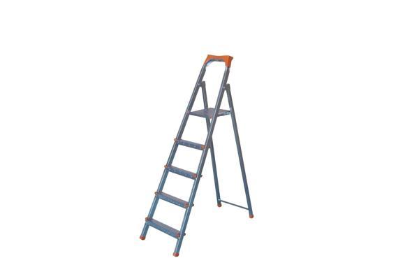 4+1 Basamaklı Galvanizli Profil Merdiven - Ev - Bahçe - İş Yeri İçin Dayanıklı - Image 1