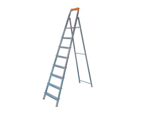 7+1 Basamaklı Galvanizli Profil Merdiven - Ev - Bahçe - İş Yeri İçin Dayanıklı - Image 1