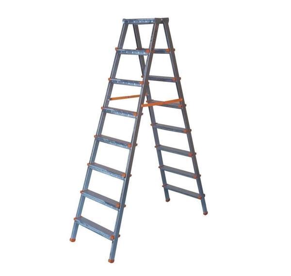 8+8 Basamaklı Çift Çıkışlı Galvanizli Profil Merdiven | Ev, Bahçe, İş Yeri İçin - Image 1