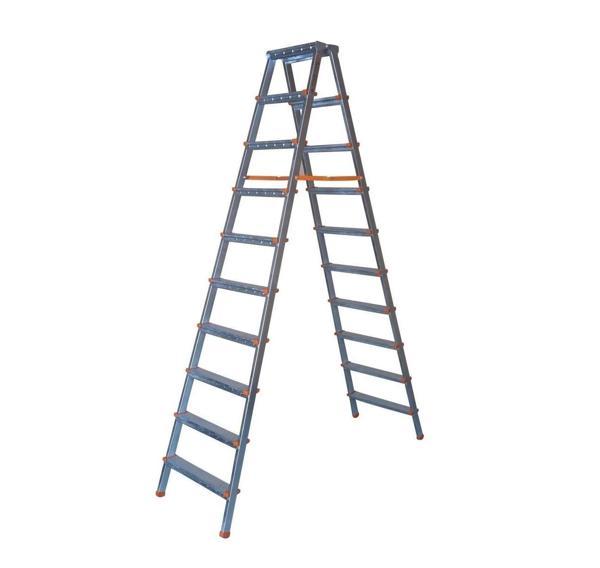 10+10 Basamaklı Çift Çıkışlı Galvanizli Profil Merdiven | Ev, Bahçe, İş Yeri İçin - Image 1