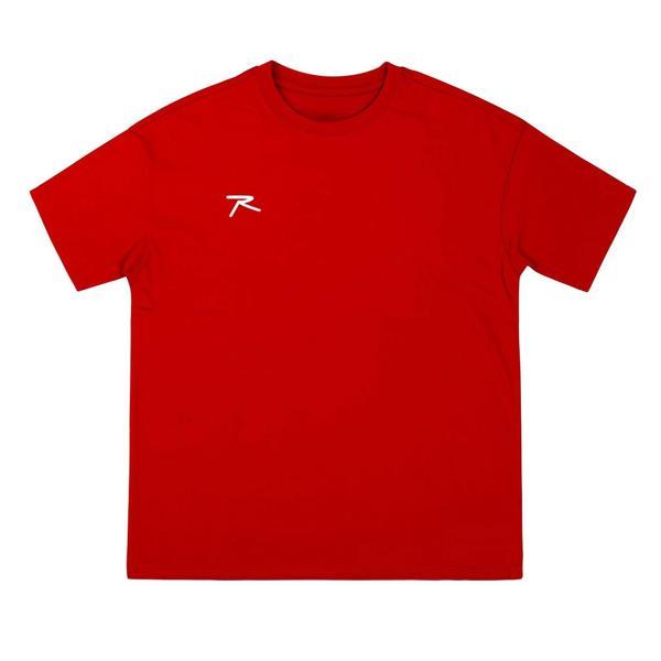 %100 Pamuk Oversize Basic T-Shirt LATUS KIRMIZI - Image 1