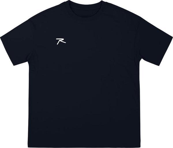 %100 Pamuk Oversize Basic T-Shirt LATUS LACİVERT - Image 1