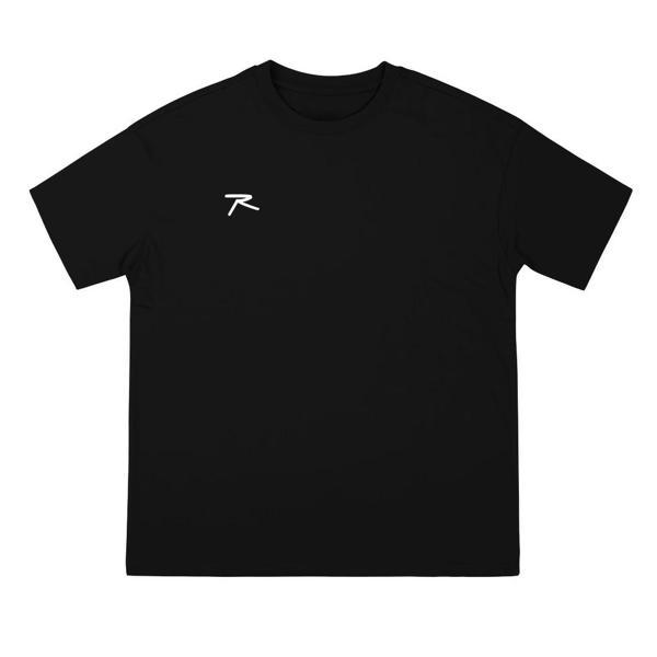 %100 Pamuk Oversize Basic T-Shirt LATUS SİYAH - Image 1