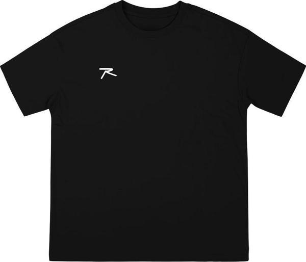 %100 Pamuk Oversize Basic T-Shirt LATUS SİYAH - Image 1