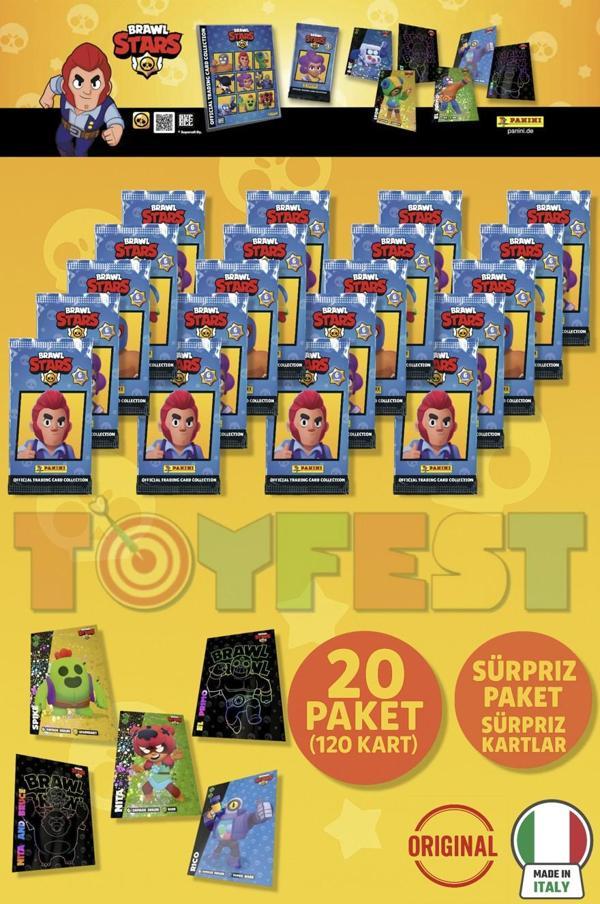 Brawl Stars Panini Resmi Kart Paketi: 20 Paket (120 Kart) - Image 1